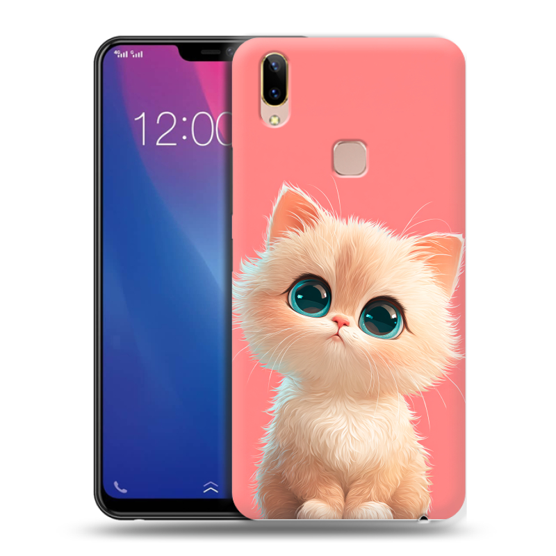 Силиконовый чехол на Vivo Y85 с принтом Розовый котенок Силиконовый чехол на Vivo Y85 с принтом Розовый котенок