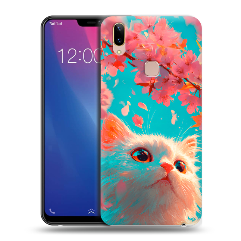 Силиконовый чехол на Vivo Y85 с принтом Красивый кот Силиконовый чехол на Vivo Y85 с принтом Красивый кот