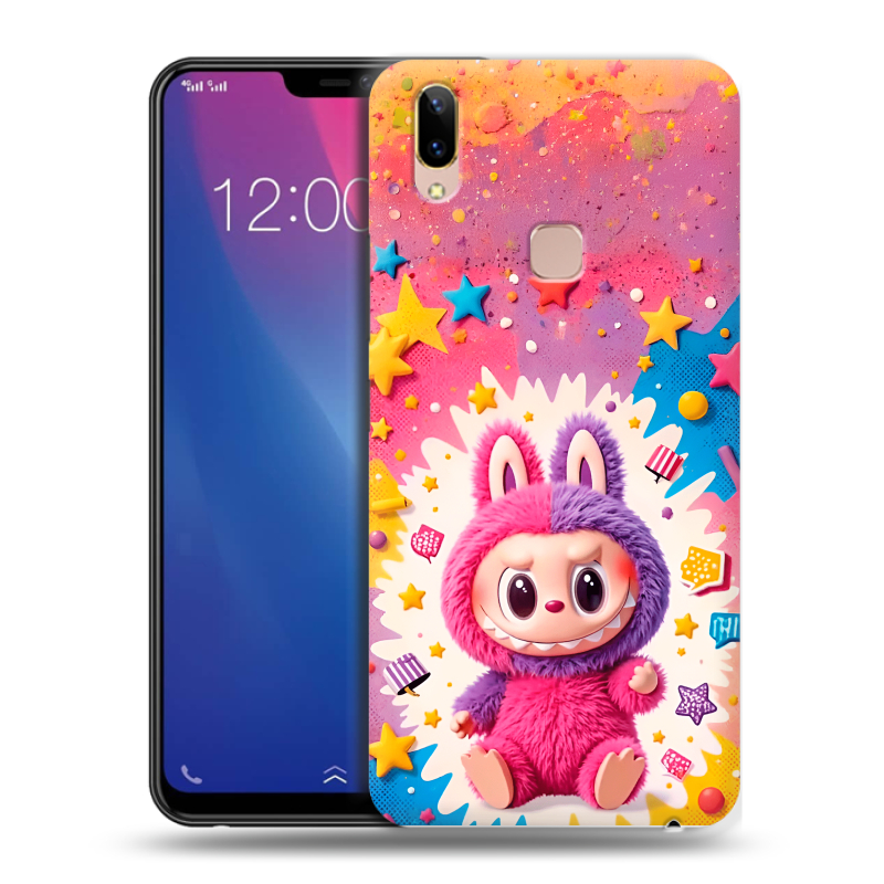 Силиконовый чехол на Vivo Y85 с принтом Labubu Лабубу Силиконовый чехол на Vivo Y85 с принтом Labubu Лабубу