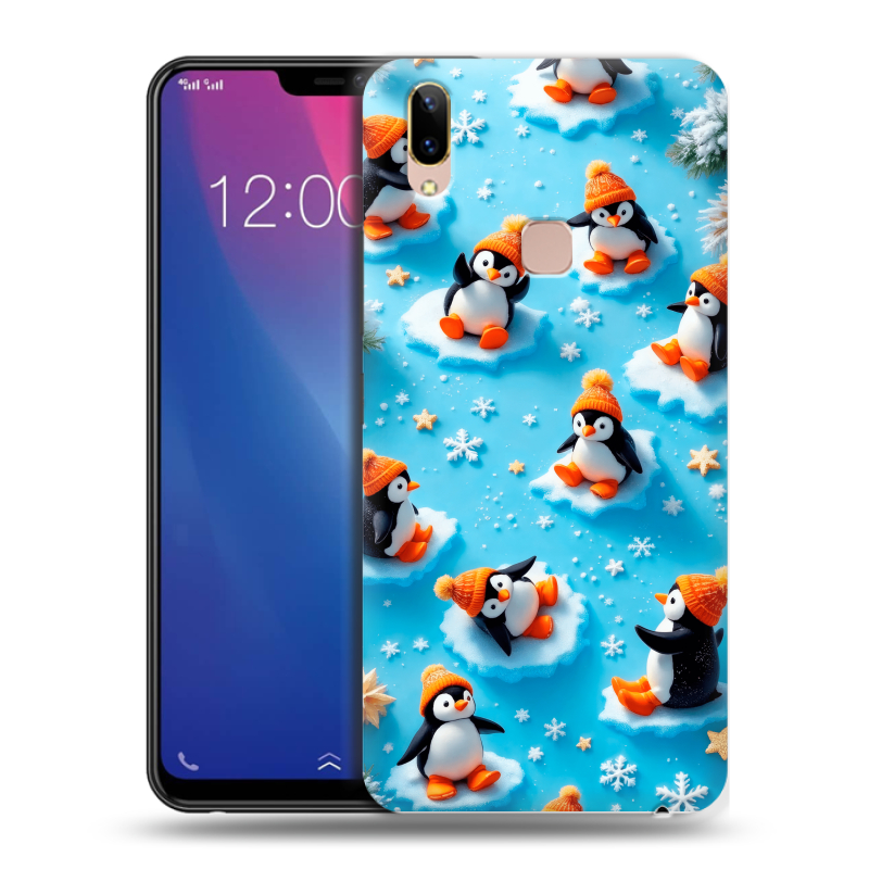 Силиконовый чехол на Vivo Y85 с принтом Новый год Силиконовый чехол на Vivo Y85 с принтом Новый год