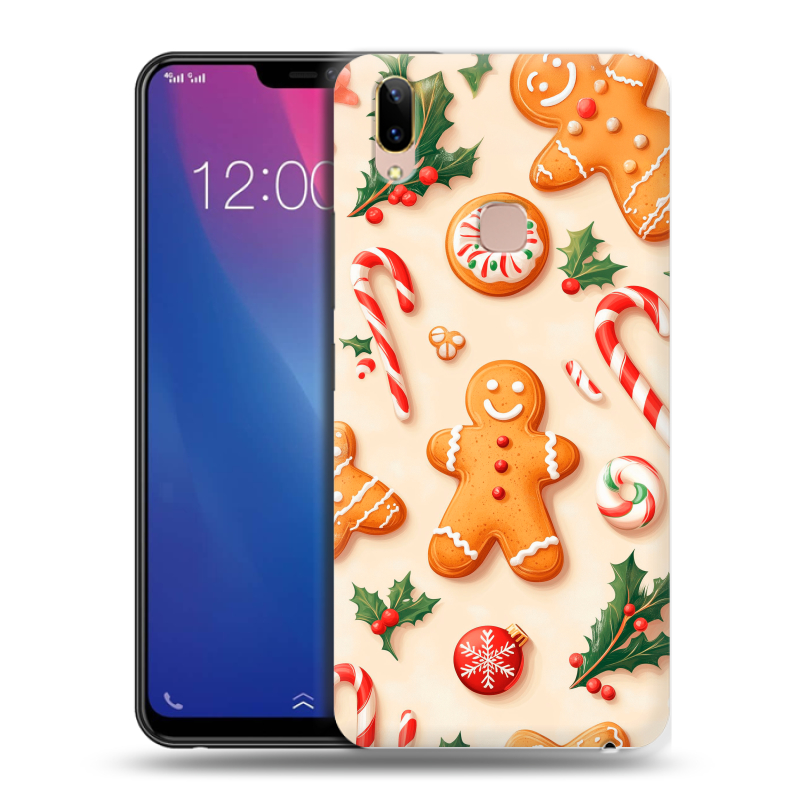 Силиконовый чехол на Vivo Y85 с принтом Новый год Силиконовый чехол на Vivo Y85 с принтом Новый год