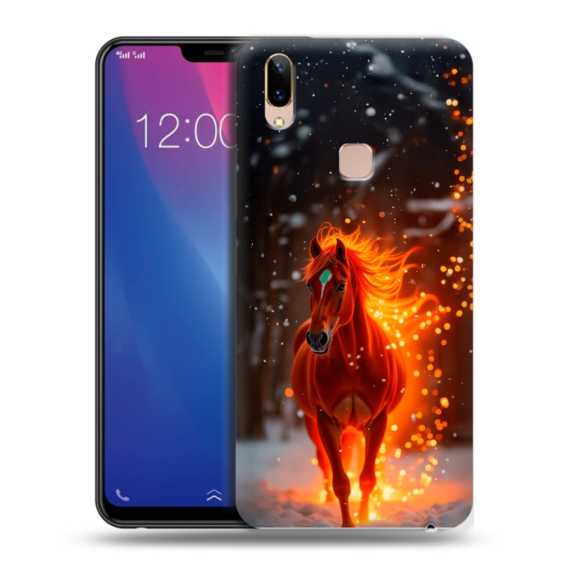 Силиконовый чехол на Vivo Y85 с принтом Новый год Силиконовый чехол на Vivo Y85 с принтом Новый год