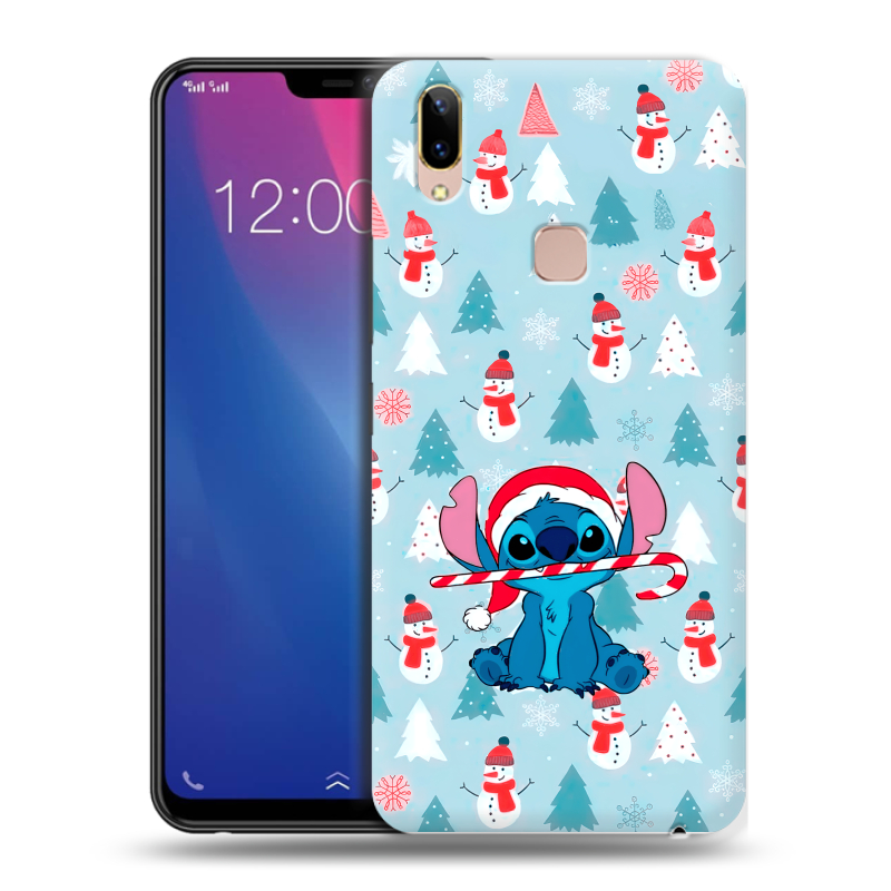 Силиконовый чехол на Vivo Y85 с принтом Стич Новый год Силиконовый чехол на Vivo Y85 с принтом Стич Новый год
