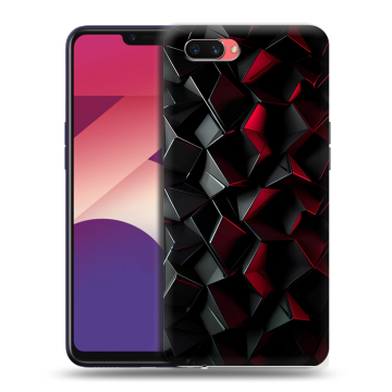 Пластиковый чехол на OPPO A3s с принтом Абстракция