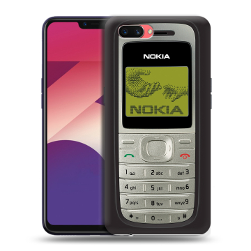 Пластиковый чехол на OPPO A3s с принтом Ретро Нокия
