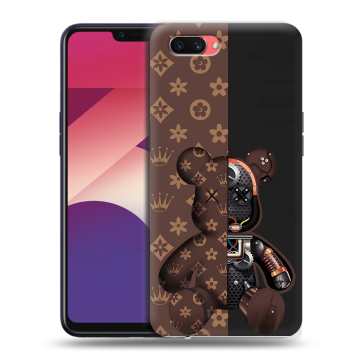 Пластиковый чехол на OPPO A3s с принтом Луи робот