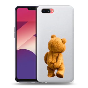 Пластиковый чехол на OPPO A3s с принтом Медведь