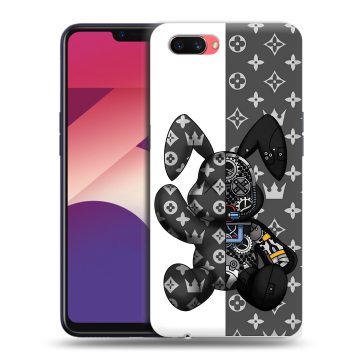 Пластиковый чехол на OPPO A3s с принтом Луи робот
