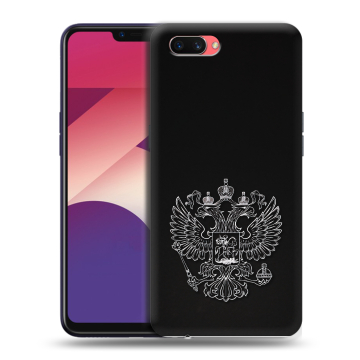 Пластиковый чехол на OPPO A3s с принтом Герб России