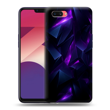 Пластиковый чехол на OPPO A3s с принтом Абстракиция