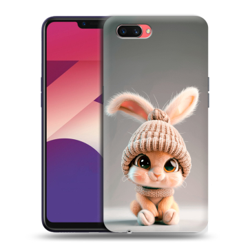 Пластиковый чехол на OPPO A3s с принтом Кролик