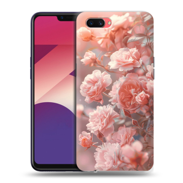 Пластиковый чехол на OPPO A3s с принтом Розовые розы