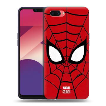 Пластиковый чехол на OPPO A3s с принтом человек паук spiderman