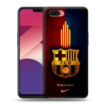 Пластиковый чехол на OPPO A3s с принтом Барселона Barcelona