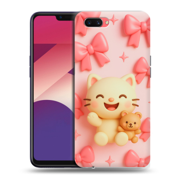 Пластиковый чехол на OPPO A3s с принтом для девочек Пластиковый чехол на OPPO A3s с принтом для девочек