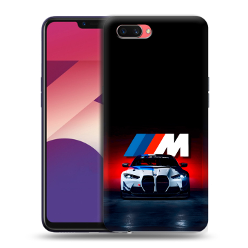 Пластиковый чехол на OPPO A3s с принтом БМВ BMW