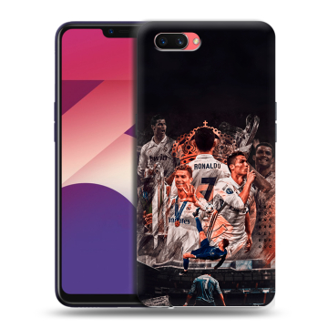 Пластиковый чехол на OPPO A3s с принтом Реал Роналдо Real Ronaldo