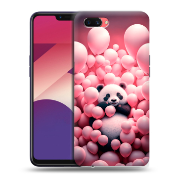 Пластиковый чехол на OPPO A3s с принтом Панда Пластиковый чехол на OPPO A3s с принтом Панда