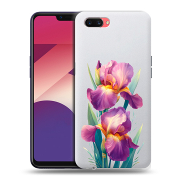 Пластиковый чехол на OPPO A3s с принтом Цветы орхидеи Пластиковый чехол на OPPO A3s с принтом Цветы орхидеи