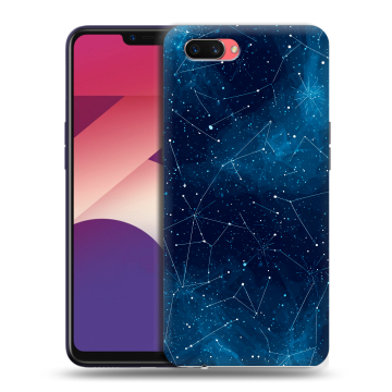 Пластиковый чехол на OPPO A3s с принтом Космос звезды Пластиковый чехол на OPPO A3s с принтом Космос звезды