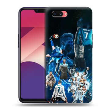 Пластиковый чехол на OPPO A3s с принтом Реал Роналдо