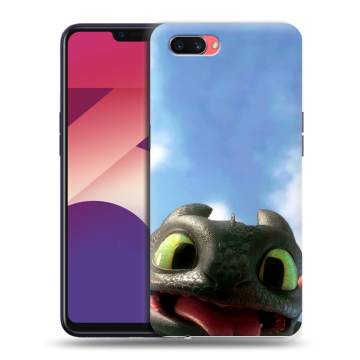 Пластиковый чехол на OPPO A3s с принтом Как приручить дракона