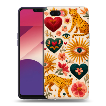 Пластиковый чехол на OPPO A3s с принтом Модный принт Пластиковый чехол на OPPO A3s с принтом Модный принт