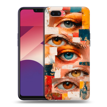 Пластиковый чехол на OPPO A3s с принтом Модный принт Пластиковый чехол на OPPO A3s с принтом Модный принт