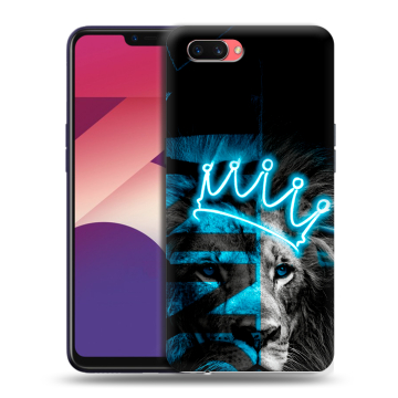 Пластиковый чехол на OPPO A3s с принтом Король лев