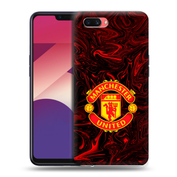 Пластиковый чехол на OPPO A3s с принтом Manchester United