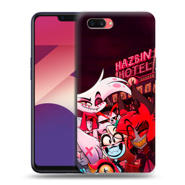 Пластиковый чехол на OPPO A3s с принтом Hazbin Hotel Отель Хазбин Пластиковый чехол на OPPO A3s с принтом Hazbin Hotel Отель Хазбин