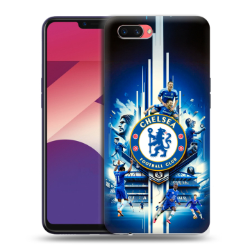 Пластиковый чехол на OPPO A3s с принтом Chelsea Челси