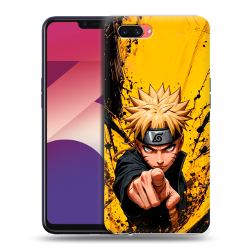 Пластиковый чехол на OPPO A3s с принтом Naruto Наруто