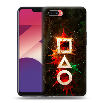 Пластиковый чехол на OPPO A3s с принтом Squid Game Игра кальмара Пластиковый чехол на OPPO A3s с принтом Squid Game Игра кальмара