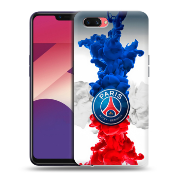 Пластиковый чехол на OPPO A3s с принтом PSG ПСЖ