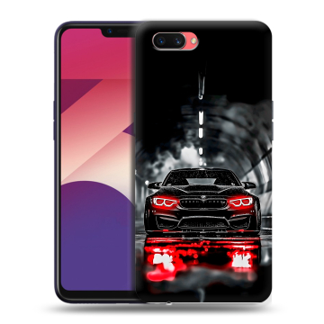 Пластиковый чехол на OPPO A3s с принтом BMW БМВ