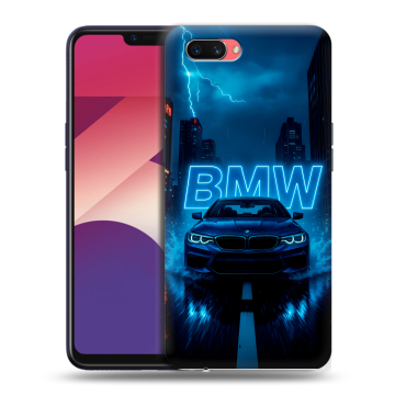 Пластиковый чехол на OPPO A3s с принтом BMW БМВ