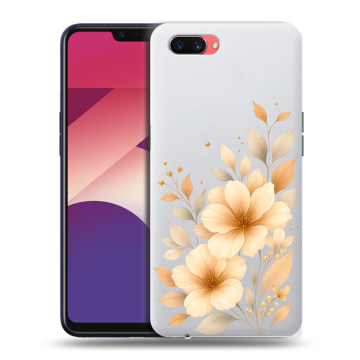 Пластиковый чехол на OPPO A3s с принтом для девушки