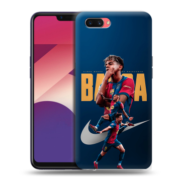 Пластиковый чехол на OPPO A3s с принтом Барселона Barca Yamal 