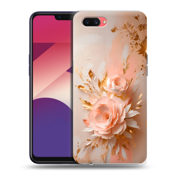 Пластиковый чехол на OPPO A3s с принтом женский