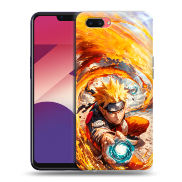 Пластиковый чехол на OPPO A3s с принтом Аниме Наруто Naruto