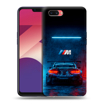 Пластиковый чехол на OPPO A3s с принтом BMW БМВ