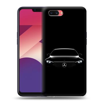 Пластиковый чехол на OPPO A3s с принтом Mercedes Мерседес