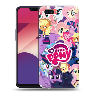 Пластиковый чехол на OPPO A3s с принтом My little pony Дружба чудо