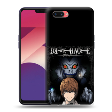 Пластиковый чехол на OPPO A3s с принтом Death note Тетрадь смерти