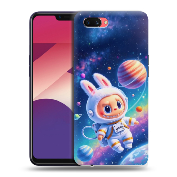 Пластиковый чехол на OPPO A3s с принтом Labubu Лабубу Пластиковый чехол на OPPO A3s с принтом Labubu Лабубу