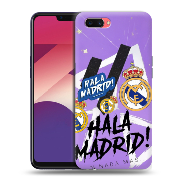 Пластиковый чехол на OPPO A3s с принтом Real Madrid Реал Мадрид