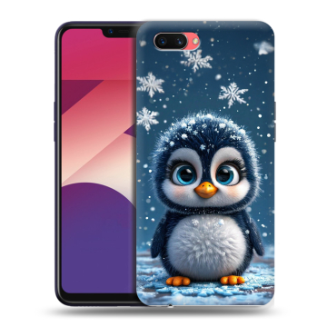Пластиковый чехол на OPPO A3s с принтом Новый год