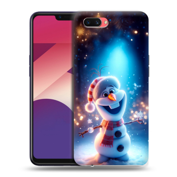 Пластиковый чехол на OPPO A3s с принтом Новый год