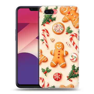 Пластиковый чехол на OPPO A3s с принтом Новый год
